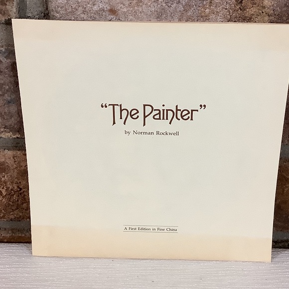 NORMAN ROCKWELL Vintage 1983 “The Painter” Collector’s Plate - Picture 7 of 10